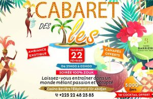 Agenda: Cabaret des îles, le 22 Février 2019