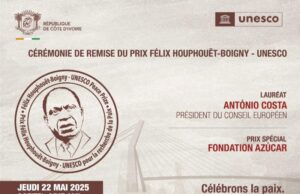 SOCIÉTÉ | PRIX FÉLIX HOUPHOUËT BOIGNY POUR LA RECHERCHE DE LA PAIX.