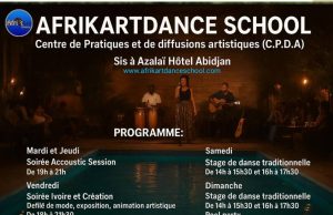 AFRIKARTDANCE SCHOOL, Centre de Pratiques et de Diffusions Artistiques (C.P.D.A), Programme Officiel des Activités – Azalaï Hôtel Abidjan