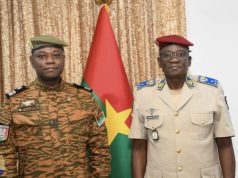Burkina : Le nouveau chef d’état-major de la gendarmerie nationale au garde-à-vous devant ses autorités de tutelle
