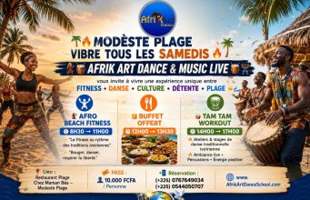 Afro Beach Fitness, Le Samedi 06 Juin à Modeste Plage, ancienne route de Bassam, chez maman Béa